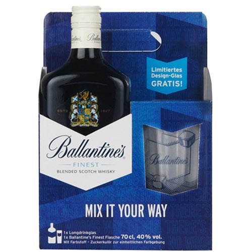 Ballantine’s Finest Gift Set Met Een Glas