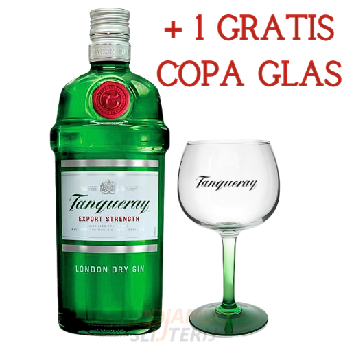 Tanqueray London Dry Gin 700ml met glas