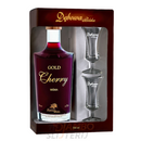 Dębowa Polska Gold Cherry Likeur met 2 shotglazen 700ml