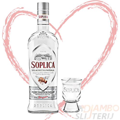 Soplica Szlachetna Wodka 700ml met Shotglas