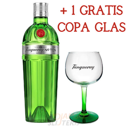 Tanqueray No. 10 Gin 700 ml met Copa Glas