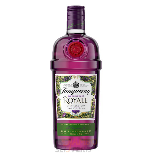 Tanqueray Blackcurrant Royale 700 ml met Copa Glas