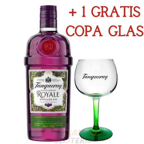 Tanqueray Blackcurrant Royale 700 ml met Copa Glas