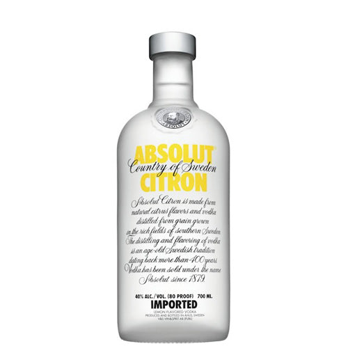 Absolut citron Vodka 70cl Djambo Slijterij